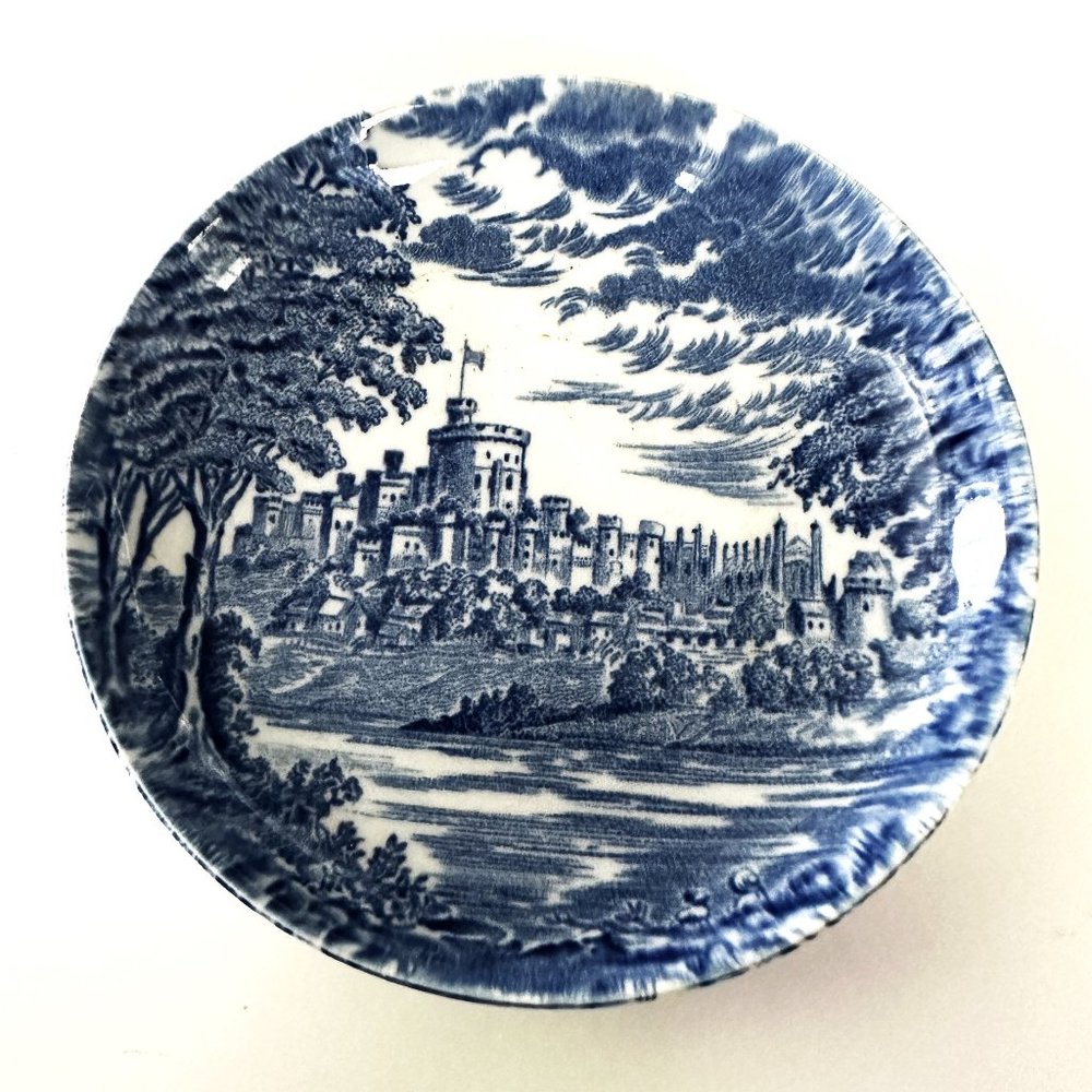 Unicorn Tableware Windsor Castle 4 Butter Trinket Sauce Dishes Plates 4" READ